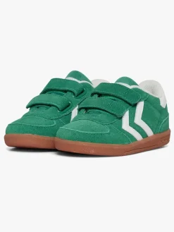 Børn Hummel Victory Suede II Infant Sneakers, Pepper Green