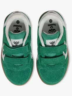 Børn Hummel Victory Suede II Infant Sneakers, Pepper Green