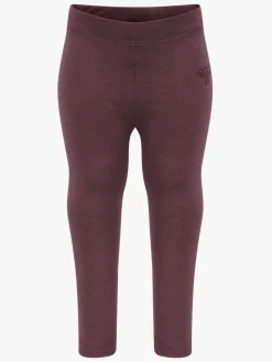 Børn Hummel Underdele></noscript>Wolly Leggings, Roan Rouge