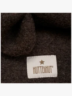 Børn Huttelihut Tilbehør|Uldtøj></noscript>Elefanthue i Uld, Dark Brown Melange