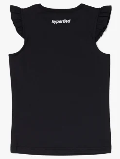 Hyperfied Sportstøj*Frill Tank Top, Anthracite Sort