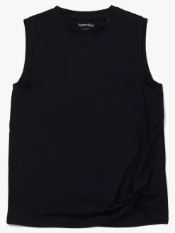 Hyperfied Sportstøj>Jersey Knot Tank Top, Anthracite