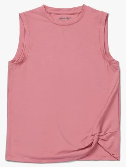 Hyperfied Sportstøj*Jersey Knot Tank Top, Blush Lyserød