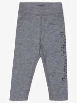 Hyperfied Jersey Logo Tights, Grey Melange