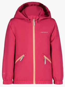Børn Icepeak Overtøj>Jal Skaljakke, Tranbärsröd