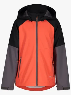 Børn Icepeak Kanadern Softshelljakke, Koralrød