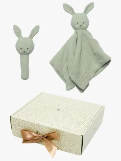 JaBaDaBaDo Stofbleer, Nusseklude & Babytæpper*Bunny Rangle Gavesæt, Grøn