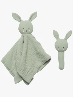 JaBaDaBaDo Stofbleer, Nusseklude & Babytæpper*Bunny Rangle Gavesæt, Grøn