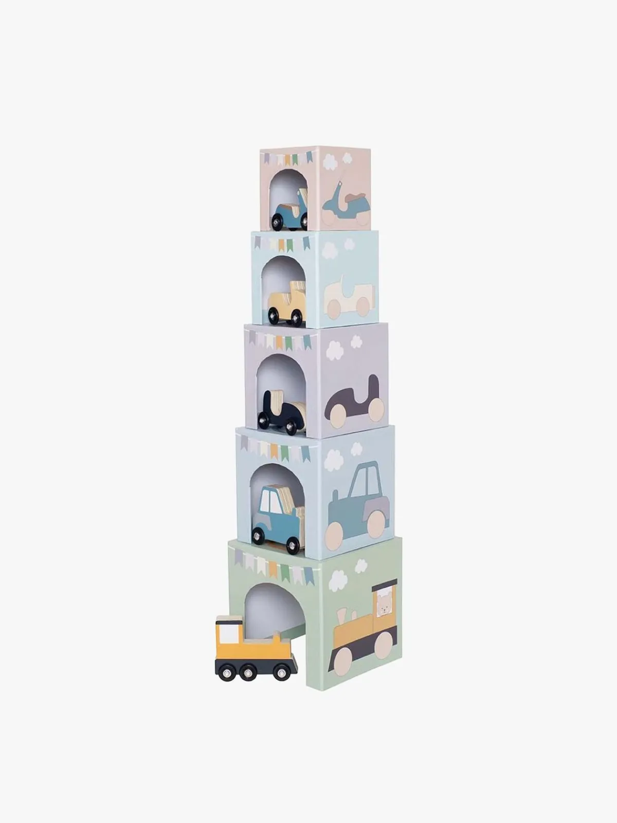 Børn JaBaDaBaDo Stabelbare Klodser Køretøjer 1-5