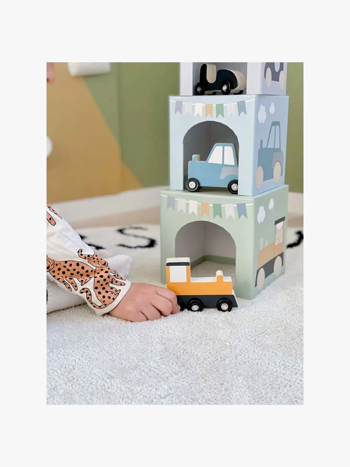 Børn JaBaDaBaDo Stabelbare Klodser Køretøjer 1-5