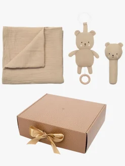 JaBaDaBaDo Stofbleer, Nusseklude & Babytæpper>Teddy Tæppe Gavesæt, Beige