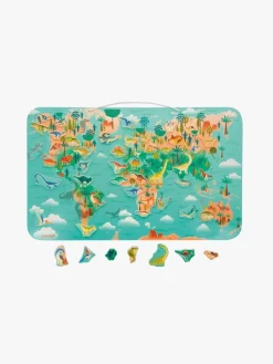 Janod Lærerig Leg*DINO  Magnetisk Verdenskort