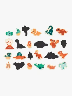 Janod Byggesæt & Lego*Dino Træ Magneter 24 Brikker Flerfarvet