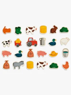 Janod Magneter Bondegård Træ 24 Stk.