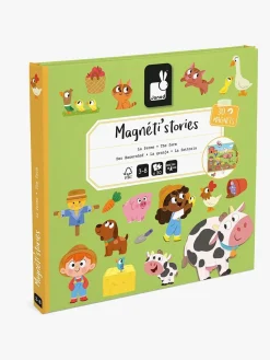 Janod Byggesæt & Lego*Magneti'Stories Magnetsæt Bondegård 30 Stk. Flerfarvet