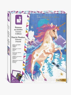 Janod Kreativt Legetøj>Paint By Numbers Akvarelsæt Enhjørning