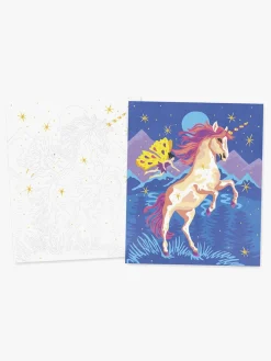 Janod Kreativt Legetøj>Paint By Numbers Akvarelsæt Enhjørning