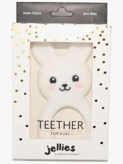 Jellystone Designs  Kanin Bidering Silikone, Hvid