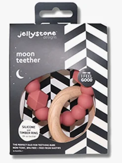 Jellystone Designs Babylegetøj*Moon Bidering, Dusty Pink Flerfarvet