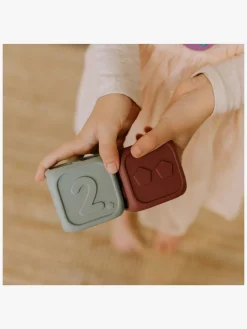 Jellystone Designs Babylegetøj></noscript>My First Dice Bidelegetøj, Honey Oatmeal