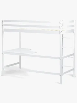 JLY Børnesenge & Tilbehør*SOFIA Højseng m. Skrivebord 90x190, Hvid