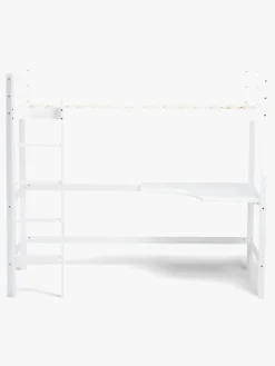 JLY Børnesenge & Tilbehør*SOFIA Højseng m. Skrivebord 90x190, Hvid