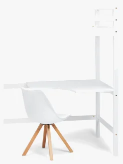 JLY Børnesenge & Tilbehør*SOFIA Højseng m. Skrivebord 90x190, Hvid