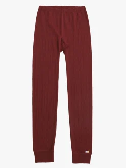 Joha Underdele|Uldtøj*Leggings, Red Rød