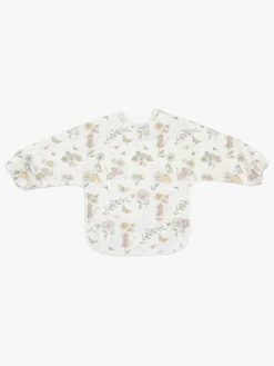 Jollein Spisetid*Hagesmæk med Ærmer Vandtæt, Dreamy Mouse Hvid/Beige/Lyserød/Gul