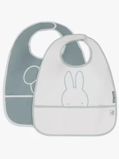 Jollein Spisetid>Miffy Peekaboo Hagesmæk 2-pak, Sea Green