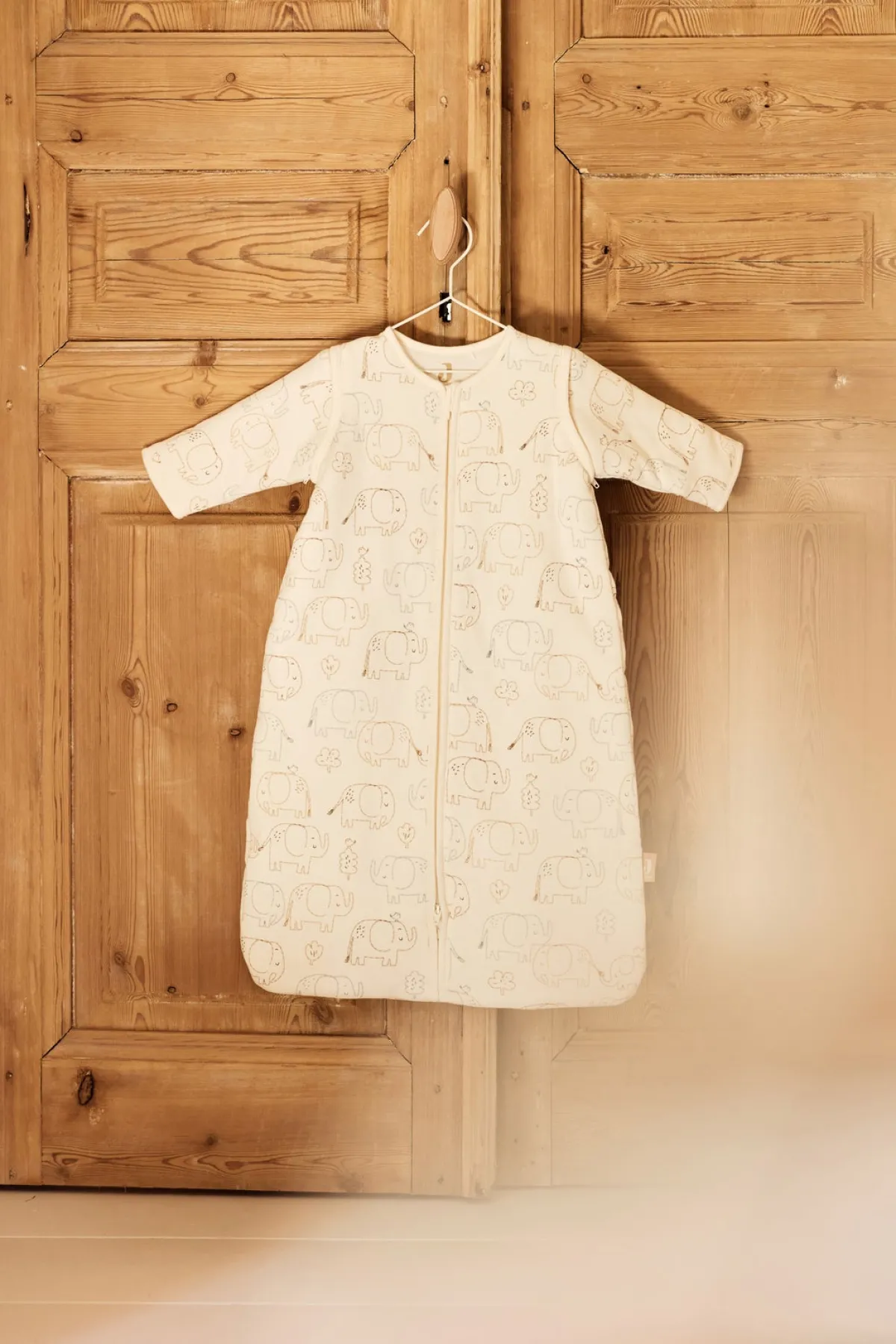 Børn Jollein Børnesenge & Tilbehør>Sovepose med Aftagelig Ærmer 70 cm, Elephant Tales