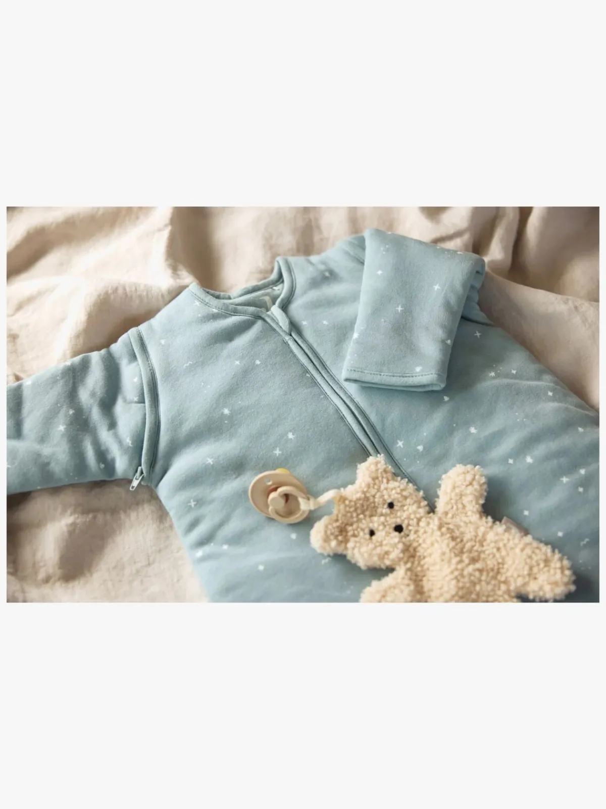 Jollein Børnesenge & Tilbehør*Sovepose med Aftagelig Ærmer 70 cm, Twinkling Sea Green