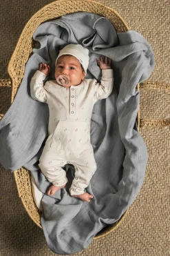 Jollein Stofbleer, Nusseklude & Babytæpper*Stofble Bamboo 4-pak, Storm Grey