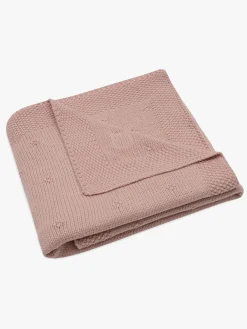 Jollein Stofbleer, Nusseklude & Babytæpper*Strikket Tæppe Cozy, Wild Rose Lyserød