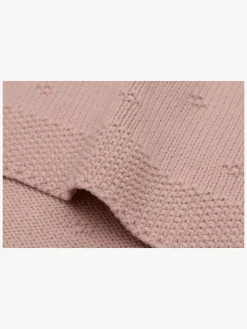 Jollein Stofbleer, Nusseklude & Babytæpper*Strikket Tæppe Cozy, Wild Rose Lyserød