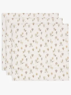 Jollein Stofbleer, Nusseklude & Babytæpper>Tæppe/ Stofble i Musselin 70x70 cm 3-pak, Tiny Park