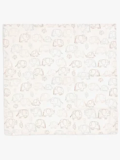 Jollein Stofbleer, Nusseklude & Babytæpper*Tæppe/ Stofble i Musselin 70x70 cm 3-pak, Elephant Tales