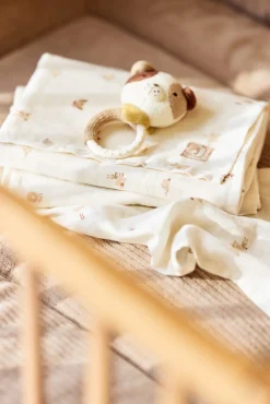 Jollein Tæppe/ Stofble i Musselin 70x70 cm 3-pak, Animal Friends