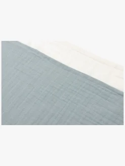 Jollein Tæppe/ Stofble i Musselin 4-pak, Sea Green/Ivory