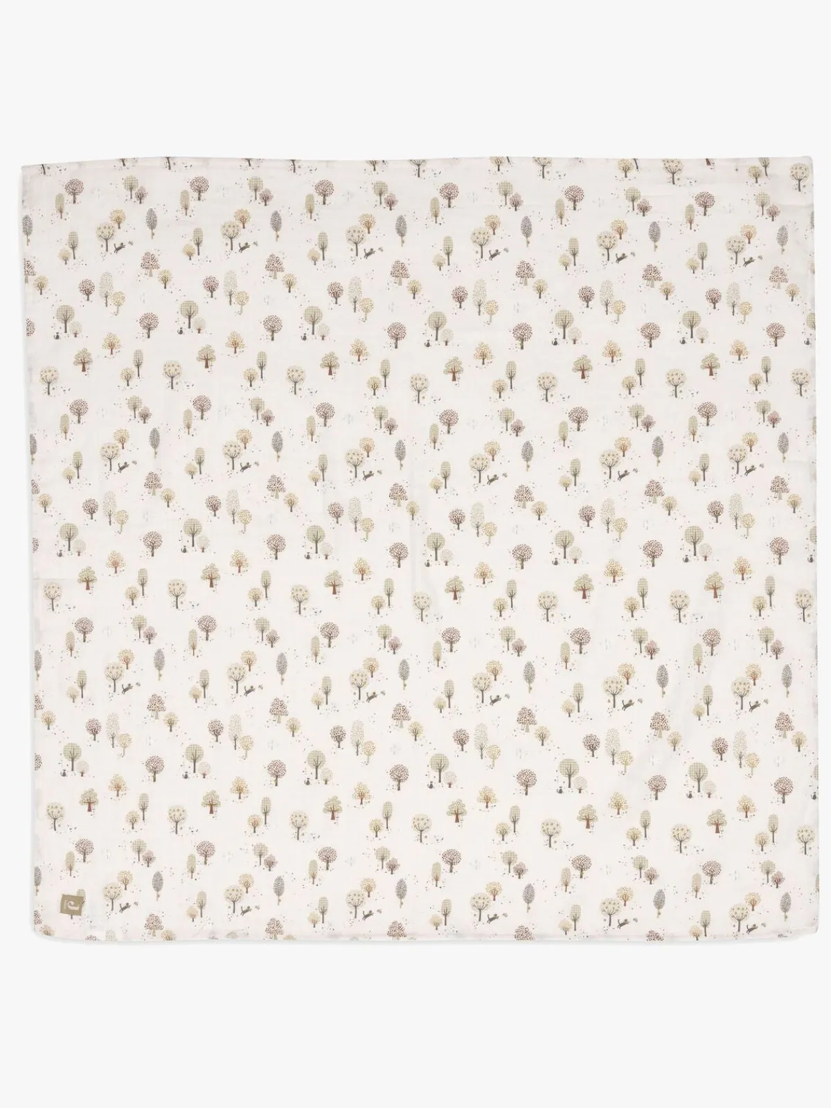 Jollein Tæppe/ Stofble i Musselin 115x115 cm 2-pak, Tiny Park