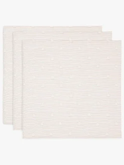 Jollein Stofbleer, Nusseklude & Babytæpper*Tæpper/ Stofbleer i Musselin Miffy 3-pak, Biscuit Beige