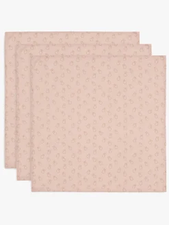 Jollein Tæpper/ Stofbleer i Musselin Miffy 3-pak, Wild Rose