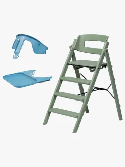 KAOS Højstole & Tilbehør*Klapp Højstol Recycled inkl. Beskyttelsesbøjle & Bakke, Mineral Green/Swedish Blue