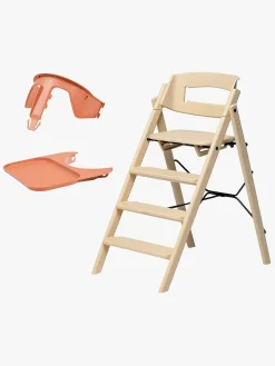 KAOS Højstole & Tilbehør*Klapp Højstol Recycled inkl. Beskyttelsesbøjle & Bakke, Desert Sand/Terracotta Pink