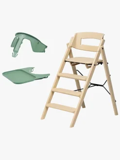 KAOS Højstole & Tilbehør*Klapp Højstol Recycled inkl. Beskyttelsesbøjle & Bakke, Desert Sand/Mineral Green