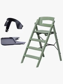KAOS Højstole & Tilbehør*Klapp Højstol Recycled inkl. Beskyttelsesbøjle & Bakke, Mineral Green/Charcoal Black