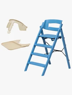 KAOS Højstole & Tilbehør*Klapp Højstol Recycled inkl. Beskyttelsesbøjle & Bakke, Swedish Blue/Desert Sand