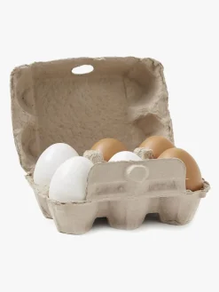 KidsConcept Rolleleg>Kids Concept Bistro Æg 6-pak, Natur