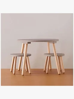 Børn KidsConcept Børnemøbler>Kids Concept Bord & Stole, Lysebrun