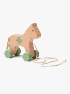 KidsConcept Trælegetøj>Kids Concept Trækdyr Hest Carl Larsson, Grøn